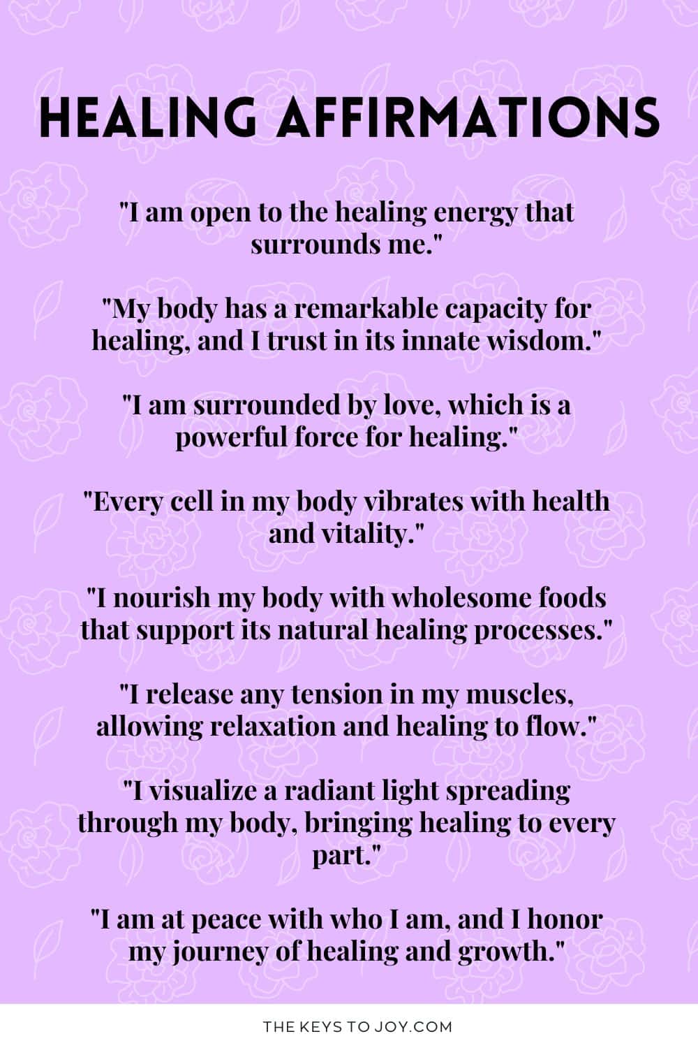 200 Powerful Affirmations For Healing Recovery