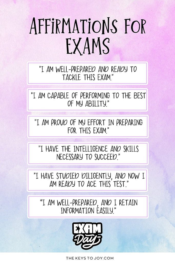 200 Affirmations For Exams To Boost Confidence Success