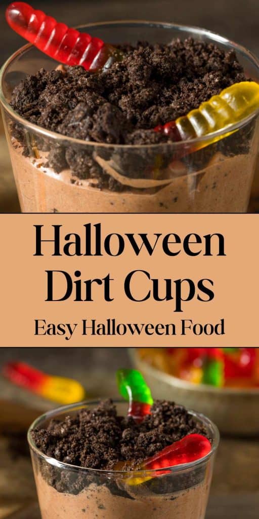 Halloween dirt cups