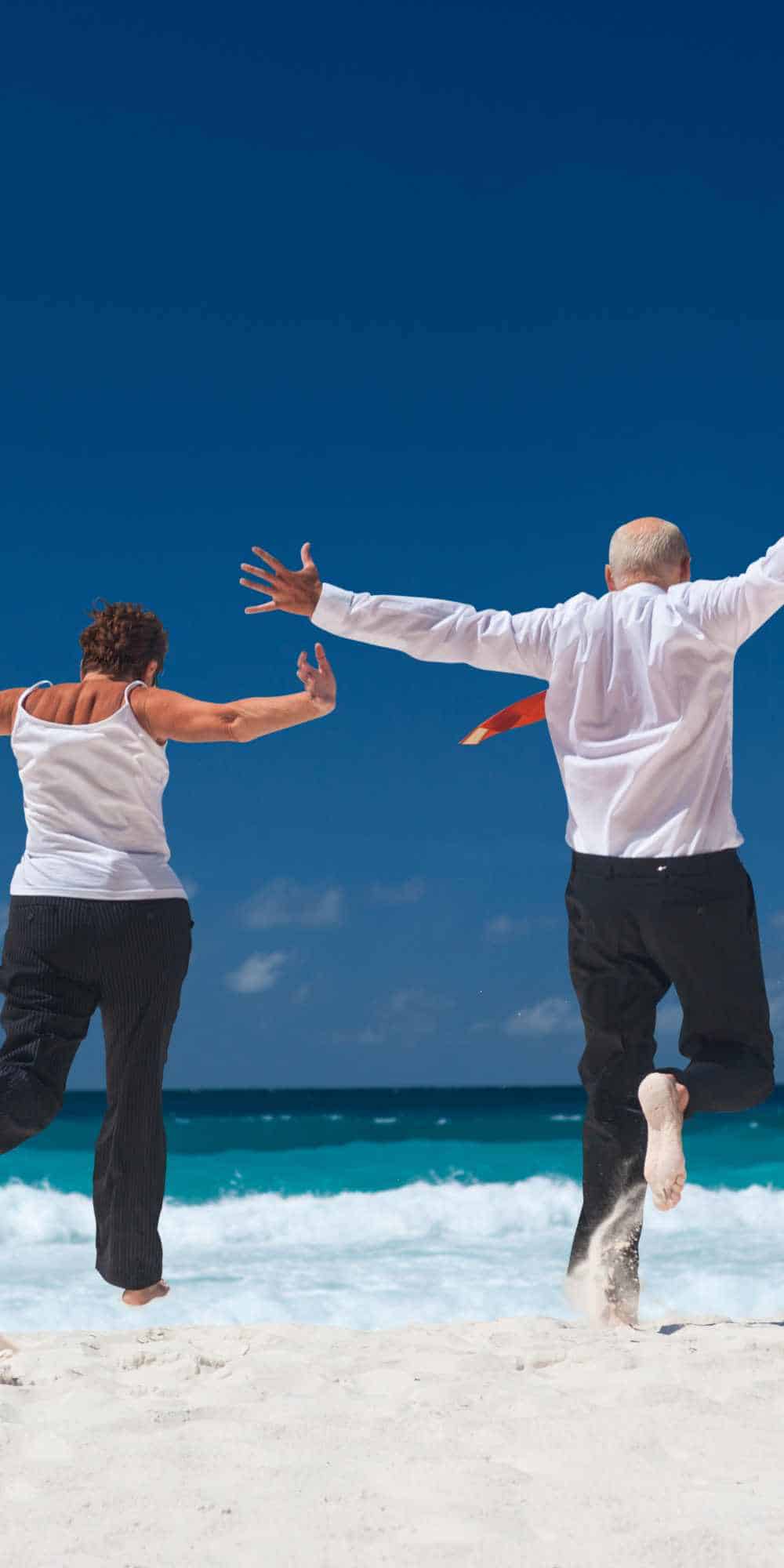 Retirement happy couple