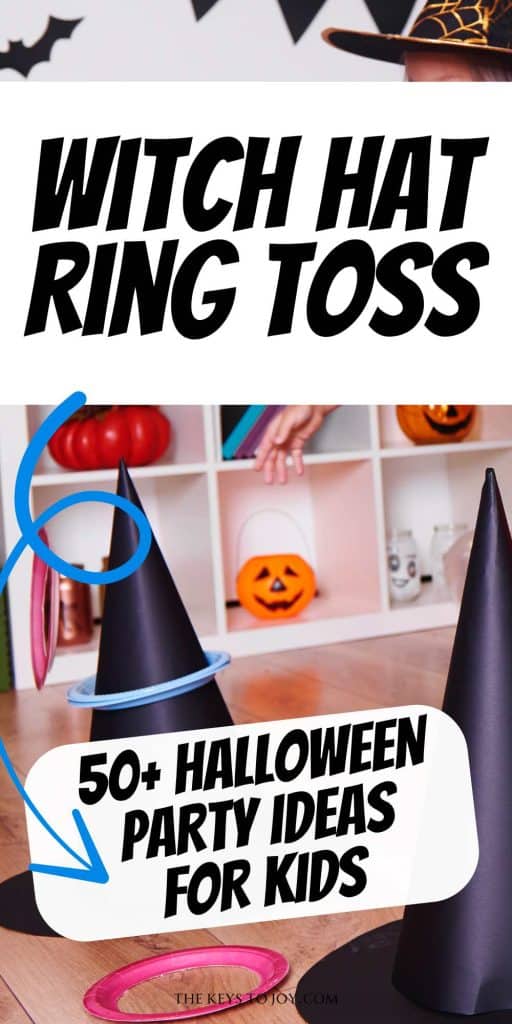 Witch hat ring toss - halloween game