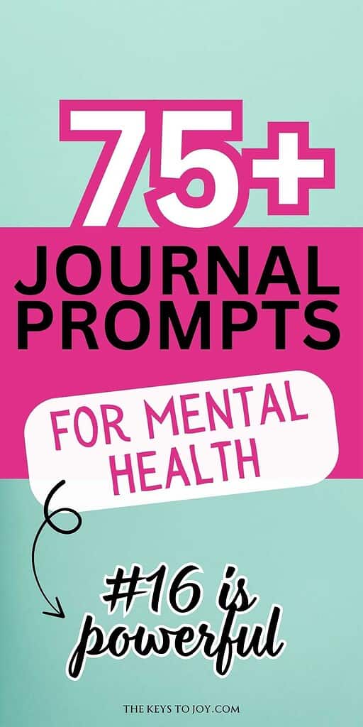 Journal prompts for mental health