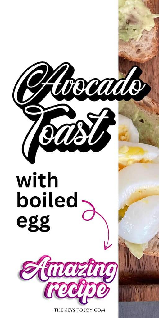 Avocado toast with boiled egg