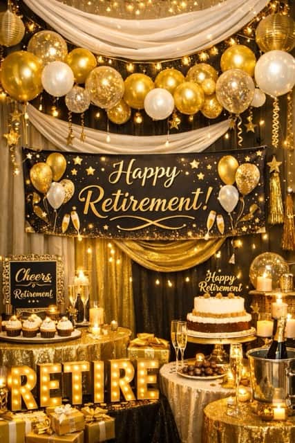 retirement party decorations