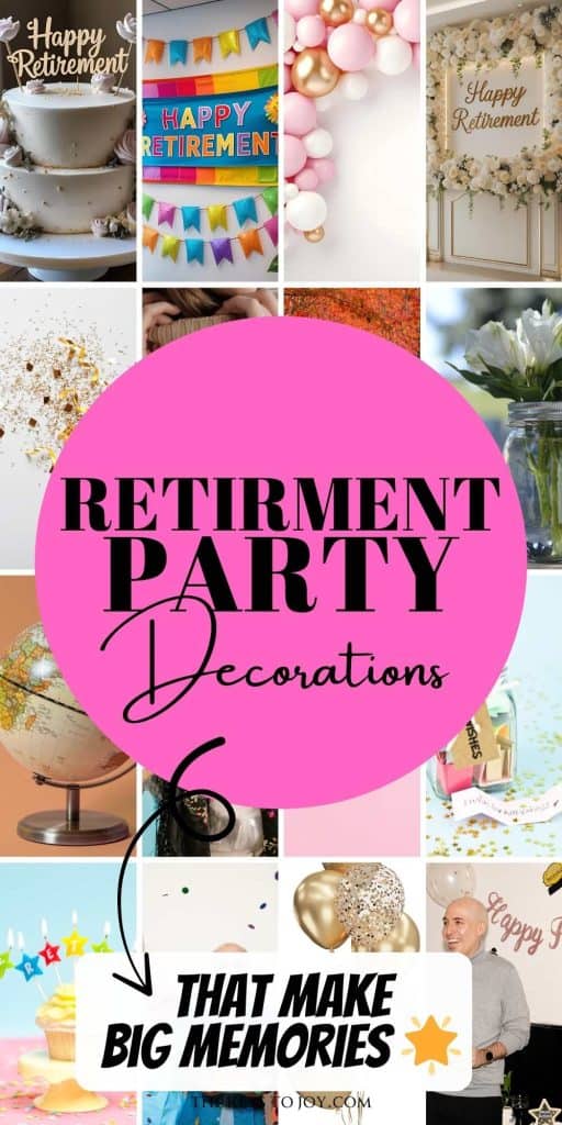 retirement party decorations