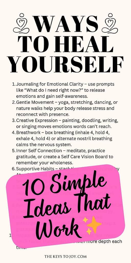 ways to heal yourself