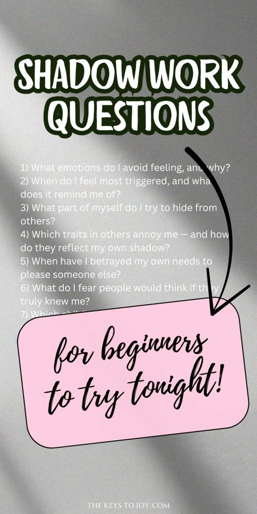 shadow work questions for beginners