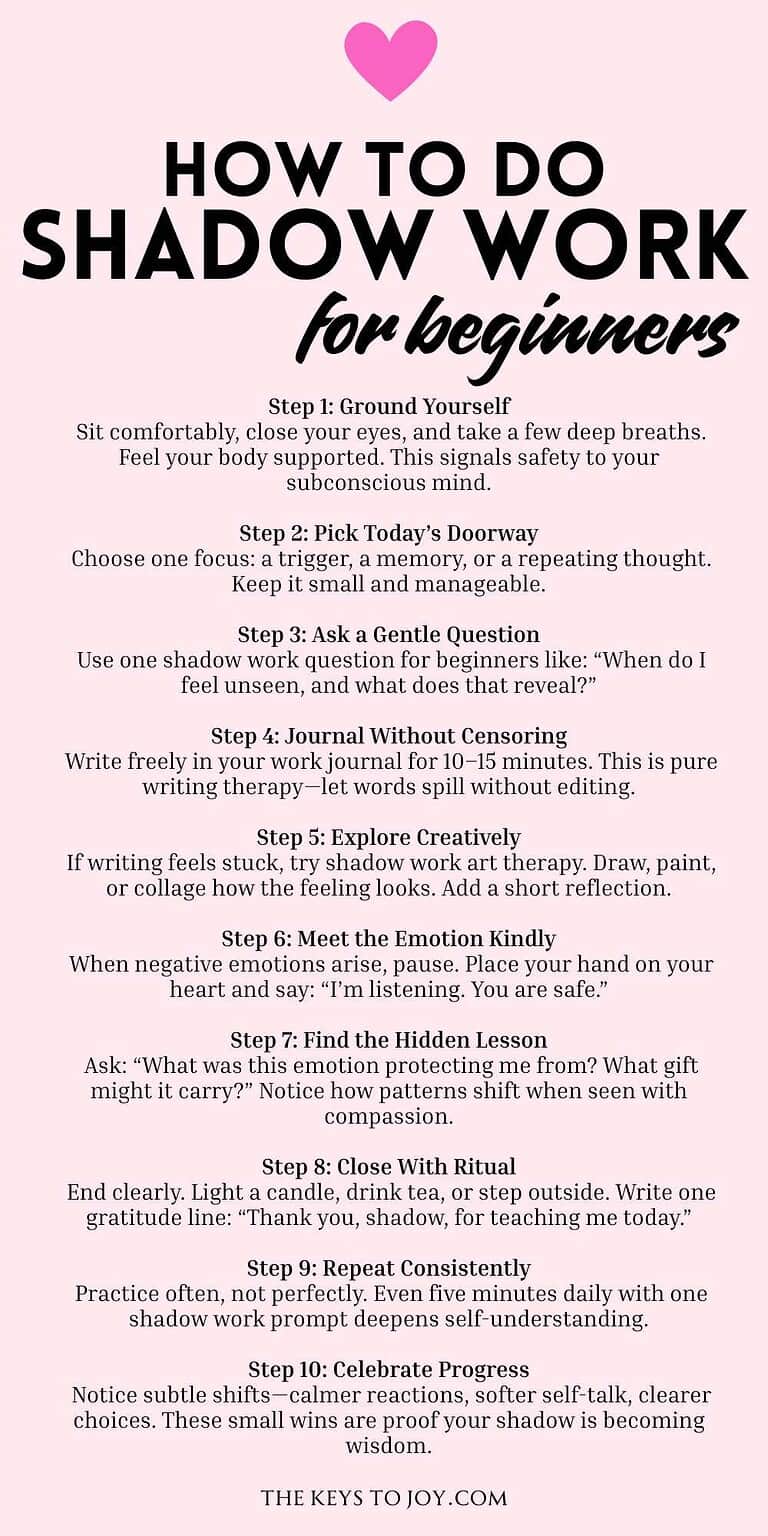 Shadow Work For Beginners: Simple Steps To Start 🌙