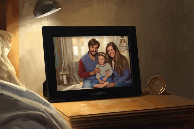 Digital Frame with Family Photos