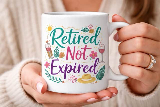 funny retirement mug