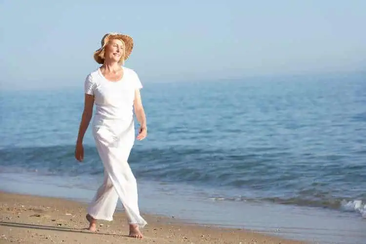 older women walking