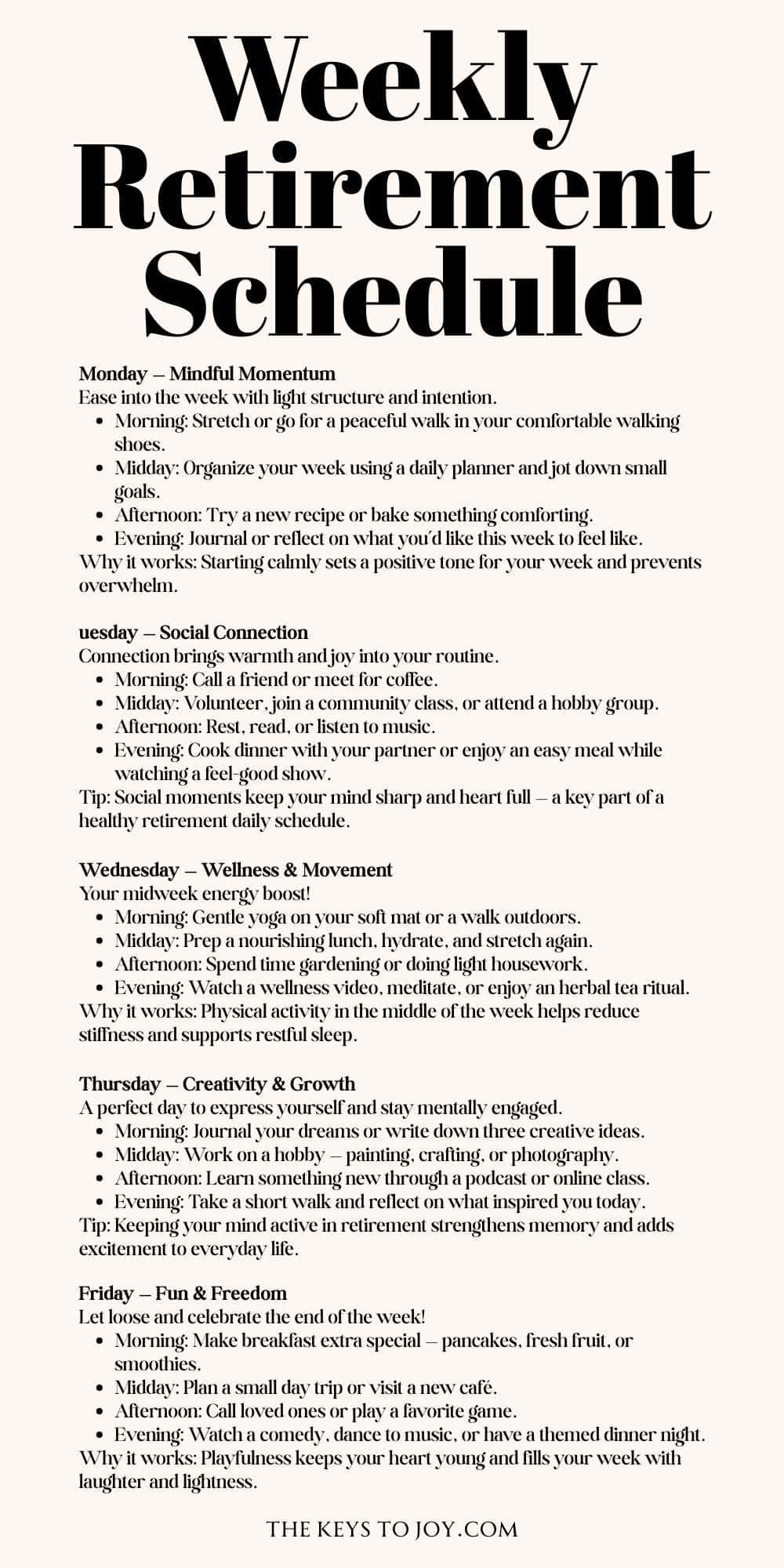 Daily Schedule for Retirement: Tips Every Retiree Needs 💛