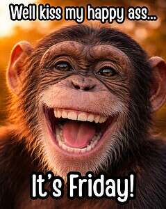 kiss my happy ass it's friday