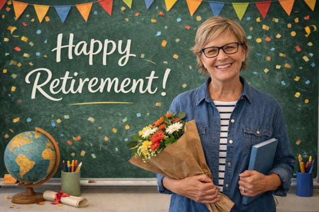 happy retirement teacher