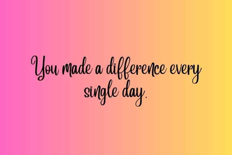 retirement wish for teacher