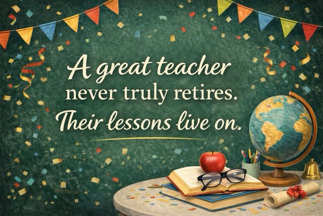 teacher retirement quote