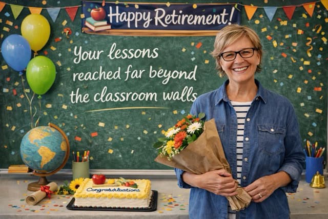 retirement wish for teacher