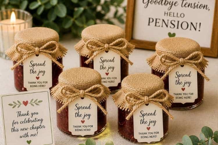 Retirement party favors