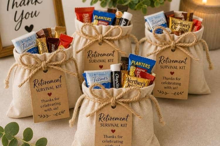Retirement party favors